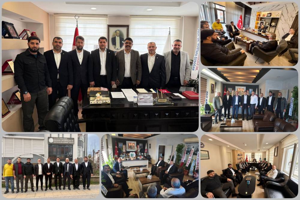 H&Uuml;DA PAR Antalya İl Başkanlığından oda başkanlarına "hayırlı olsun" ziyareti