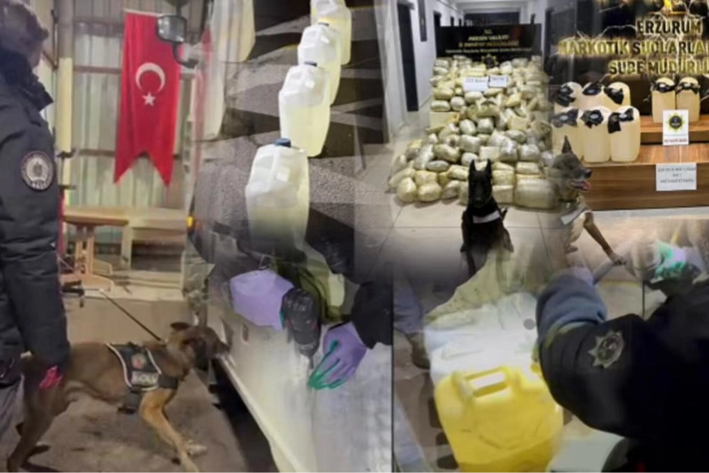Erzurum ve Mersin'de 447 kilogram uyuşturucu: 3 gözaltı