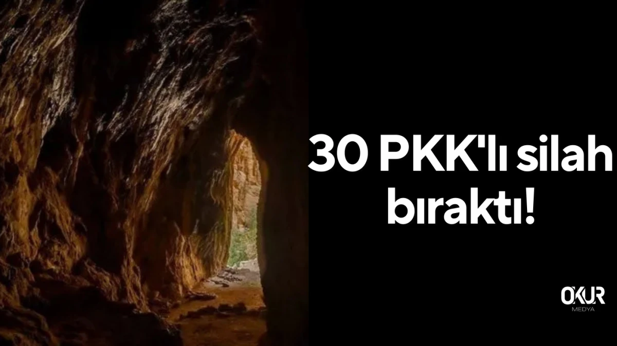 30 PKK'lı silah bıraktı!