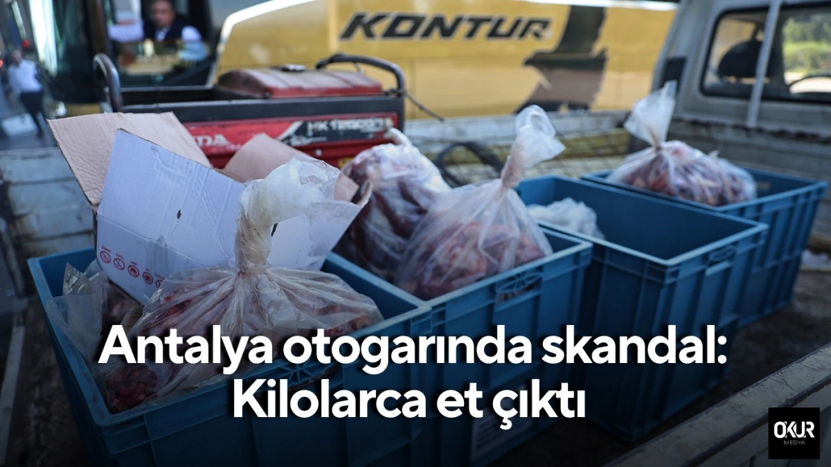 Antalya otogarında skandal: Kilolarca et çıktı 