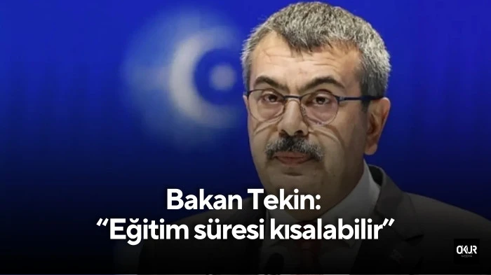 Bakan Tekin: Eğitim süresi kısalabilir... 15 bin öğretmen ataması 24 Kasım’da