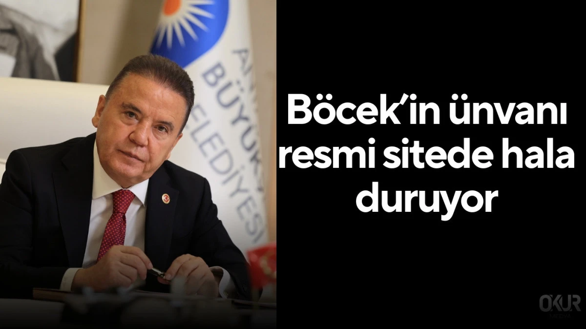 Böcek’in ünvanı resmi sitede hala duruyor