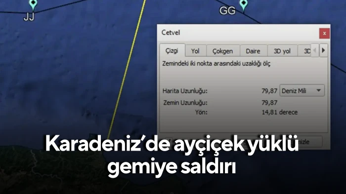 Karadeniz’de ayçiçek yüklü gemiye saldırı