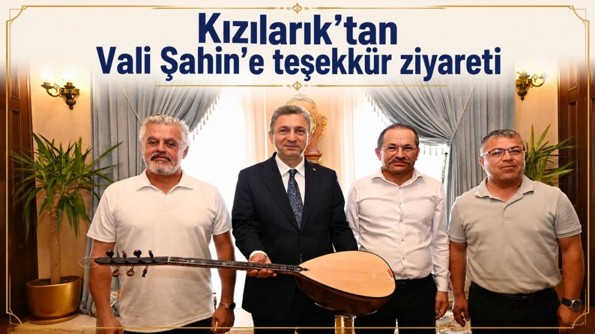 Kızılarık&rsquo;tan Vali Şahin&rsquo;e teşekk&uuml;r ziyareti