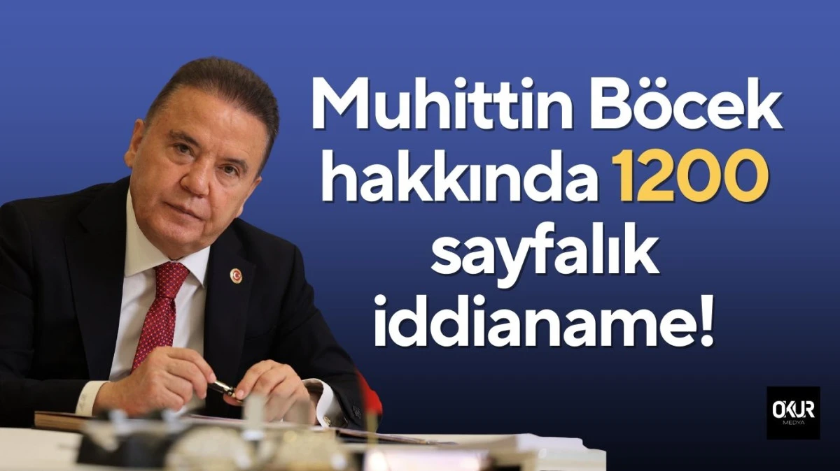 Muhittin Böcek hakkında 1200 sayfalık iddianame!