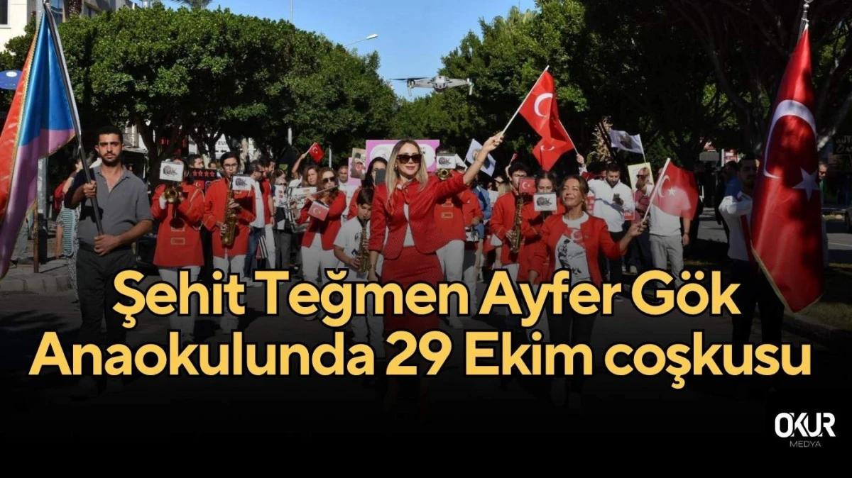 Şehit Teğmen Ayfer Gök Anaokulunda 29 Ekim coşkusu