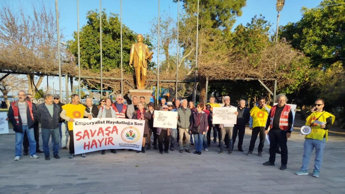 Batı Antalya Emek ve G&uuml;&ccedil;ler Platformu&rsquo;ndan Ortadoğu saldırılarına tepki